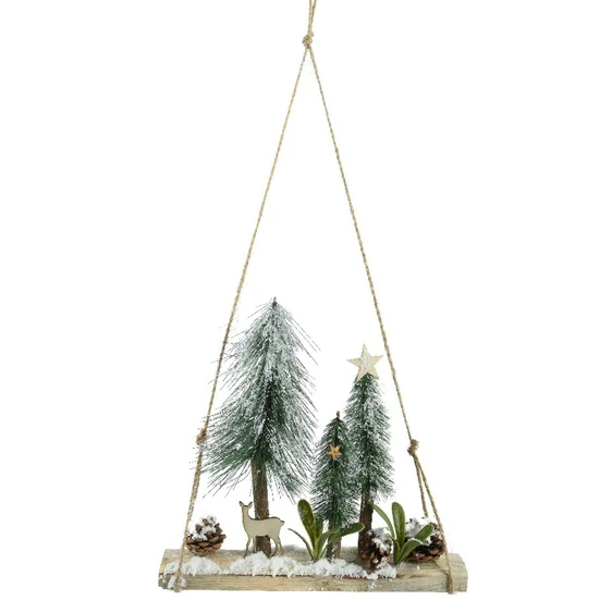 Hanging Woodland Snowy Scene - Large