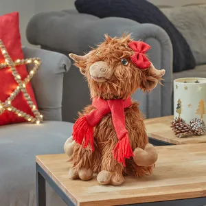Hattie Highland Cow Christmas Plush