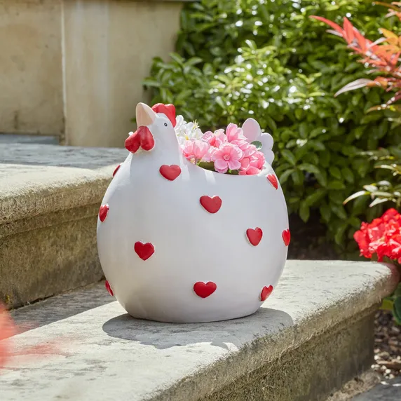 Heart Hen Planter