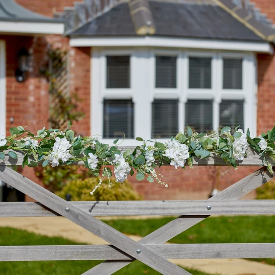 White Hydrangea Garland - image 2