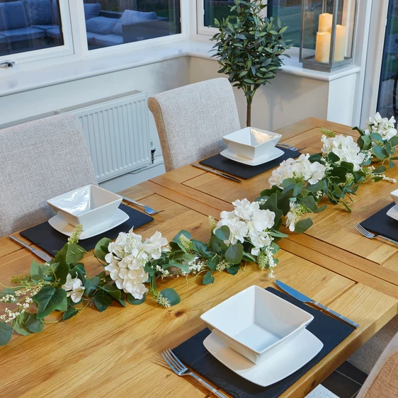 White Hydrangea Garland - image 1