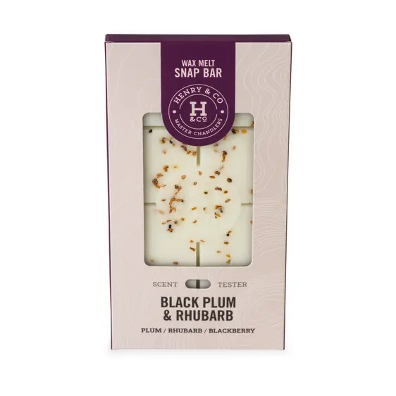 Henry & Co Black Plum & Rhubarb Wax Bar - Large