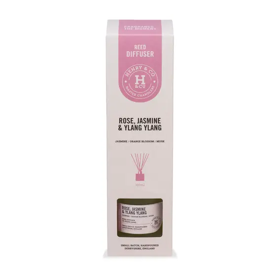 Henry & Co Rose, Jasmine & Ylang Ylang Reed Diffuser