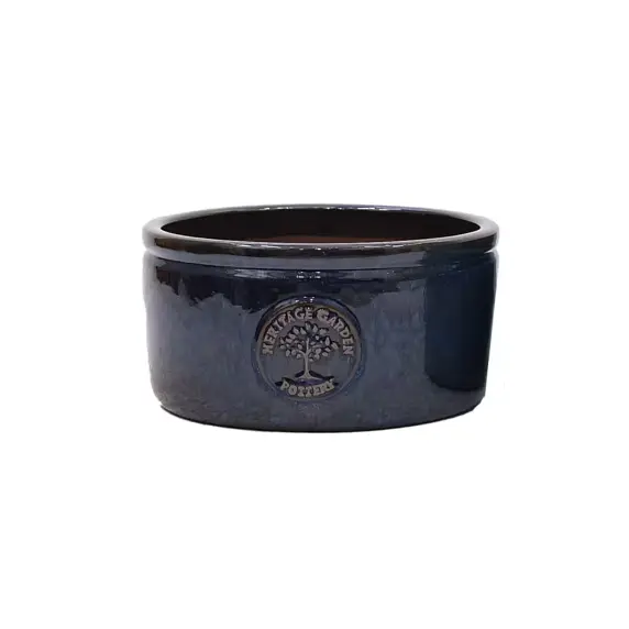 Heritage Edwin Dark Blue Bowl Planter Ø19cm