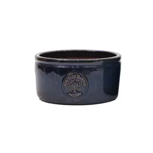 Heritage Edwin Dark Blue Bowl Planter Ø19cm