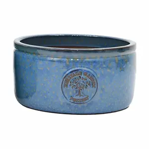 Heritage Edwin Reactive Blue Bowl Planter Ø19cm