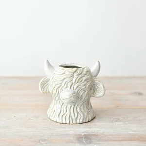 Highland Cow Head Planter
