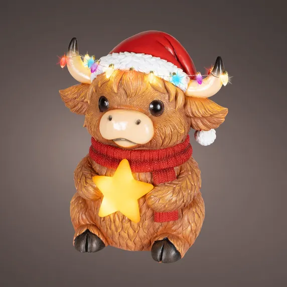 Highland Cow Light Up Figurine
