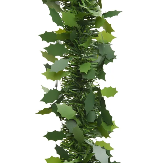 Holly Leaf Tinsel Garland