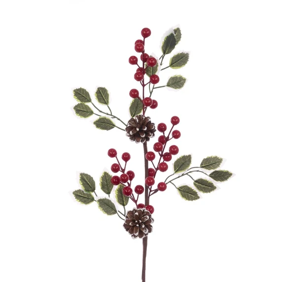 Holly & Pinecone Spray