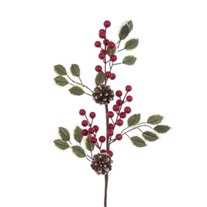 Holly & Pinecone Spray