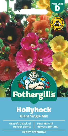 Hollyhock Giant Single Mixed - image 1