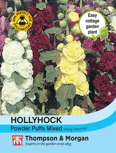 Hollyhock Powder Puffs Mixed - image 1