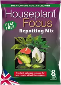 Houseplant Focus Peat Free Repotting Mix 8L