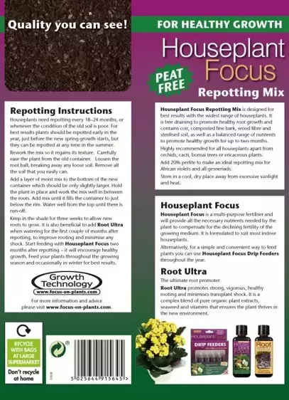 Houseplant Focus Peat Free Repotting Mix 8L - image 3