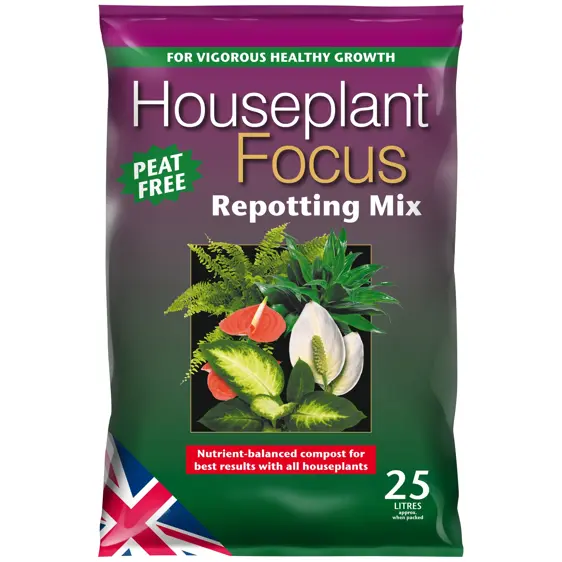 Houseplant Focus Peat Free Repotting Mix 25L