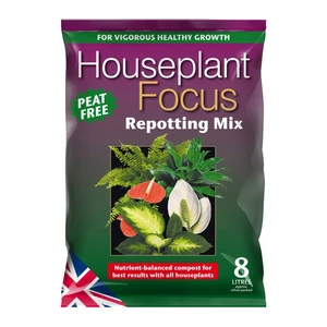 Houseplant Focus Repotting Mix 8L + 25% Free