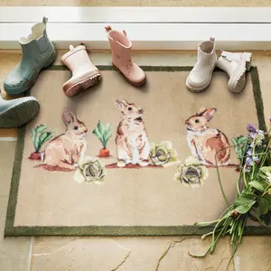 Hug Rug Allotment Bunnies Doormat - image 1