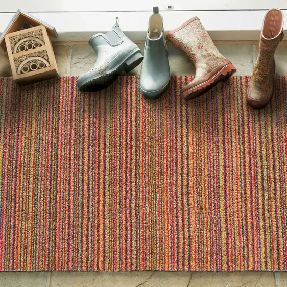 Hug Rug Bright Candy Stripe Doormat - Small - image 1
