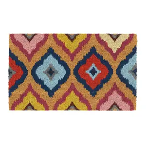 Hug Rug Bright Ikat Coir Doormat - image 2