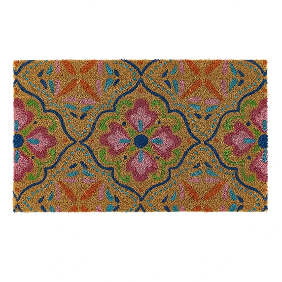 Hug Rug Bright Tile Coir Doormat - image 2