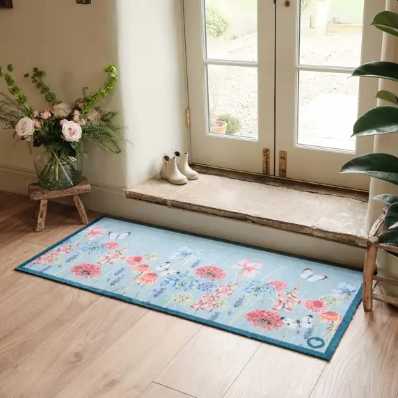 Hug Rug Butterfly Garden Runner - image 1