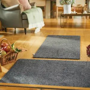 Hug Rug Charcoal Fleck Runner - image 2