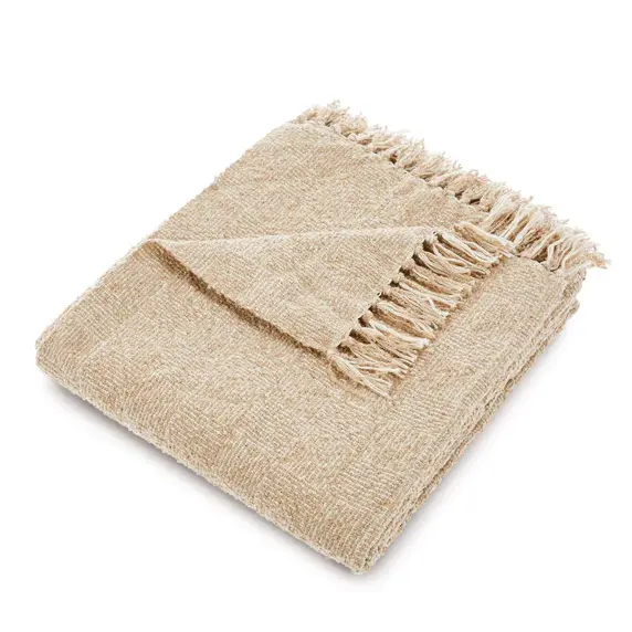 Hug Rug Crosshatch Throw - Beige - image 2