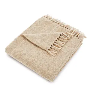 Hug Rug Crosshatch Throw - Beige - image 2