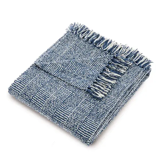 Hug Rug Crosshatch Throw - Navy - image 2