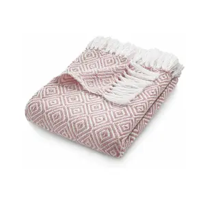 Hug Rug Diamond Throw - Rose