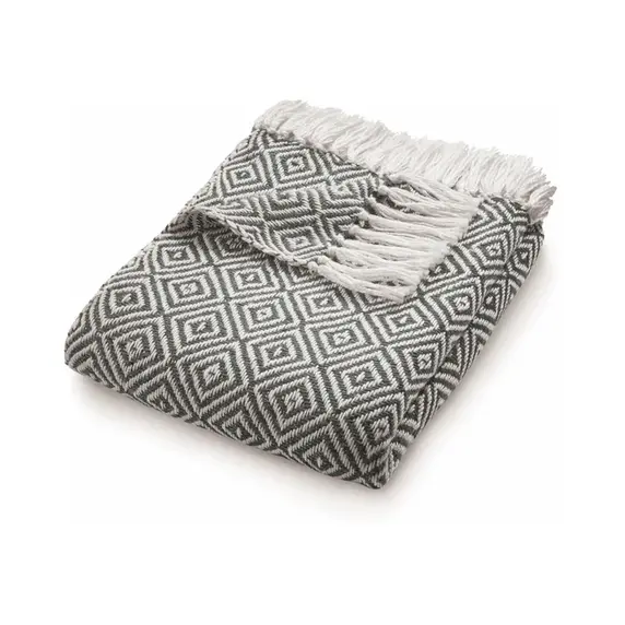 Hug Rug Diamond Throw - Warm Grey