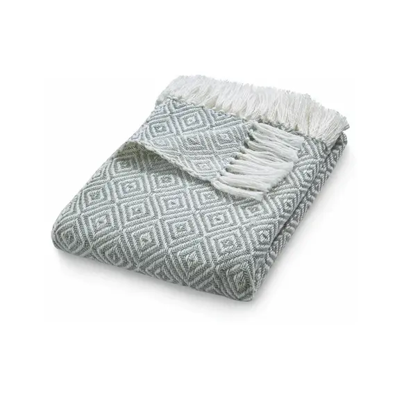 Hug Rug Diamond Throw - Sky Grey