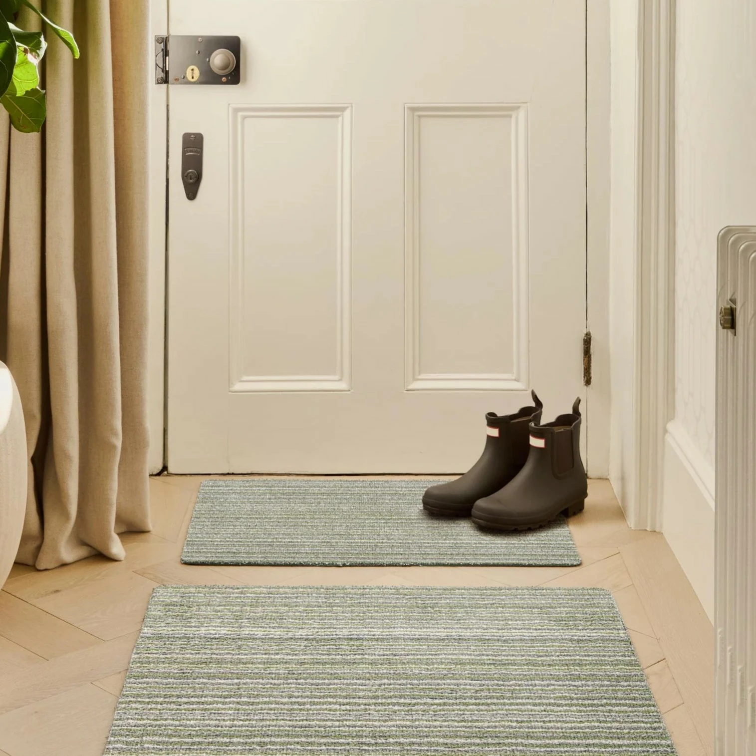 Huf Rug Hug Rug Green Candy Stripe Doormat - Small - Cowell's Garden Centre ...