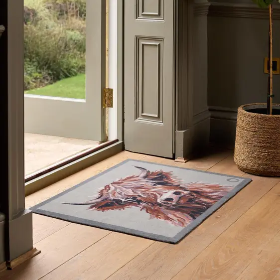 Hug Rug Heritage Highland Cow Doormat - image 1