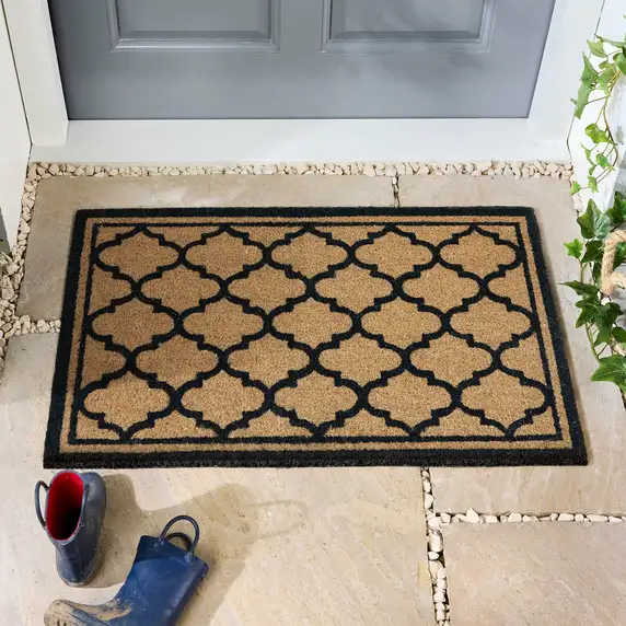 Hug Rug Moroccan Tile Coir Doormat - image 1