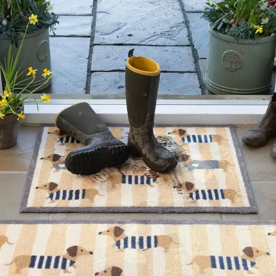 Hug Rug Sausage Dog Doormat - image 1