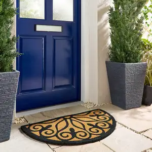 Hug Rug Scroll Coir Doormat - image 1