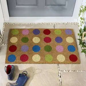 Hug Rug Spots Coir Doormat - image 1
