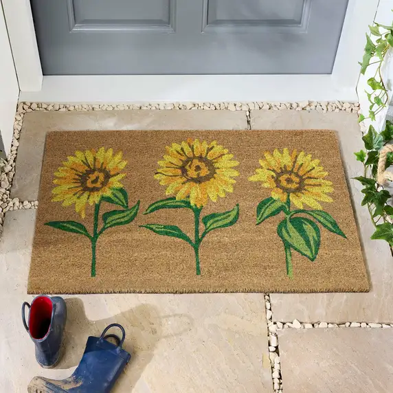 Hug Rug Sunflowers Coir Doormat - image 1