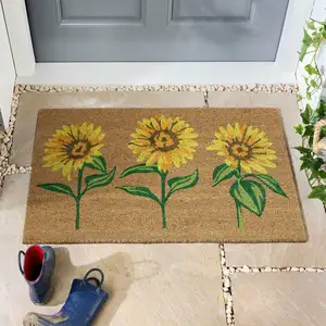 Hug Rug Sunflowers Coir Doormat - image 1