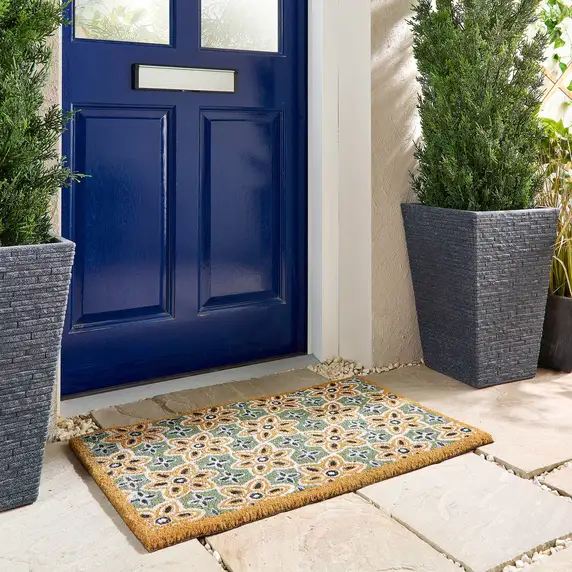 Hug Rug Woodblock Coir Doormat - image 1