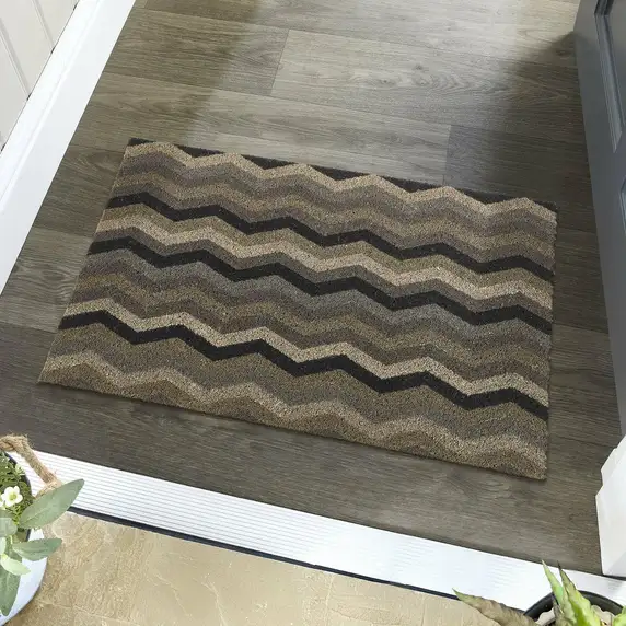 Hug Rug Zigzag Coir Doormat - image 1