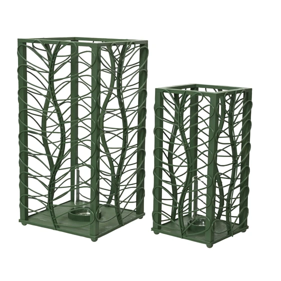 Hurricane Firwood Candle Holder Set