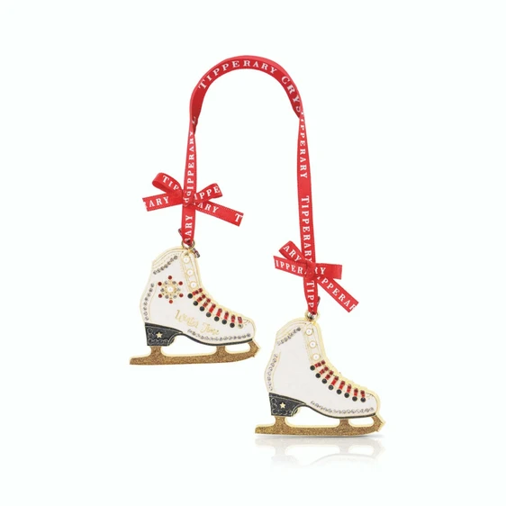 Ice Skates Sparkling Hanging Decoration