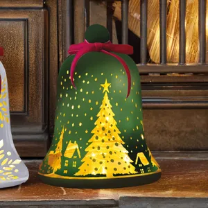 Illuminated Bell Lantern - Emerald
