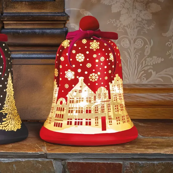 Illuminated Bell Lantern - Ruby