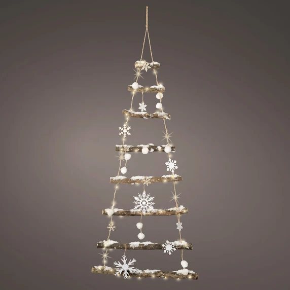 Illuminated Birch Ladder Hanger