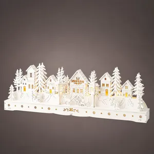Illuminated Christmas Town Scene