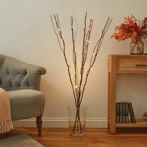 Illuminated Decorative Willow Stems